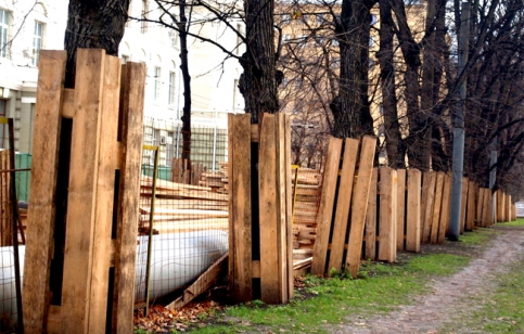 Вырубка на Миусской площади. 2012 год.