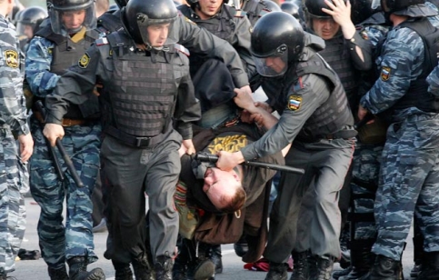 Разгон акции 6 мая на Болотной площади. 2012 год.