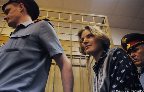 Самуцевич в суде. Фото Вероники Максимюк, "Грани.ру"