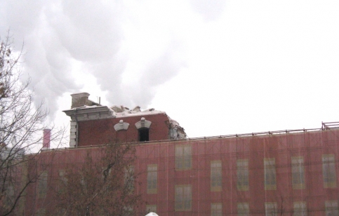 Снос Дорогомиловских бань. Фото с сайта "Архнадзор"