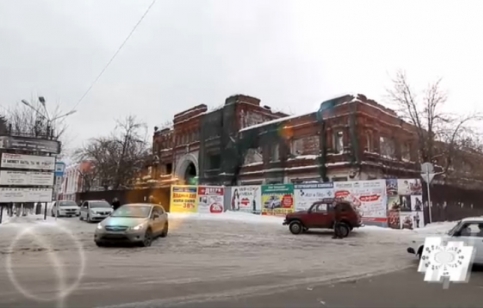 Кадр программы "Наступление на наследие" про город Кимры